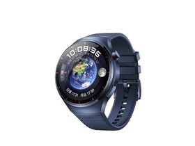 华为Watch 4 Pro 蔚蓝地球复合表带智能手表外观