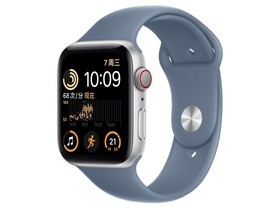 Apple(苹果)Watch Series SE午夜色铝金属表壳运动型表带 岩青色 GPS+蜂窝网络 40mm智能手表外观