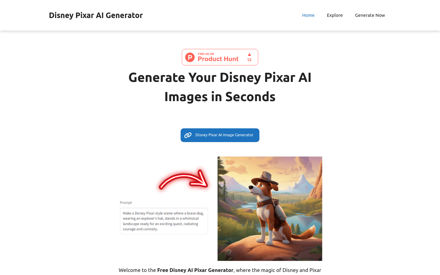 Disney Pixar AI Image Generator, 值得试用的图像AI好工具