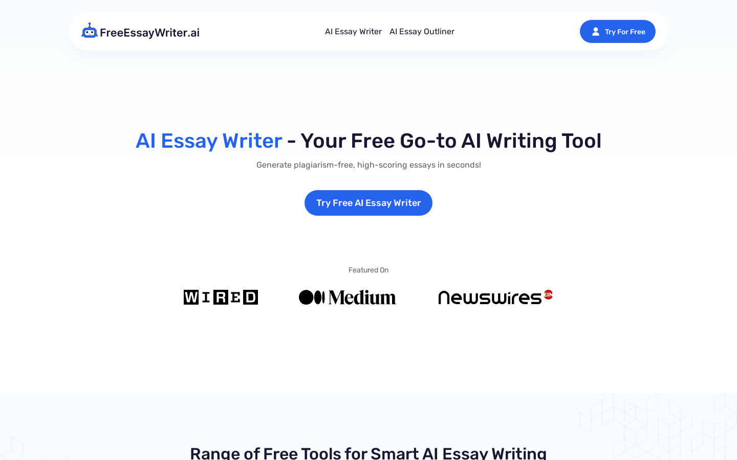 FreeEssayWriter.AI:一个写作AI好助手