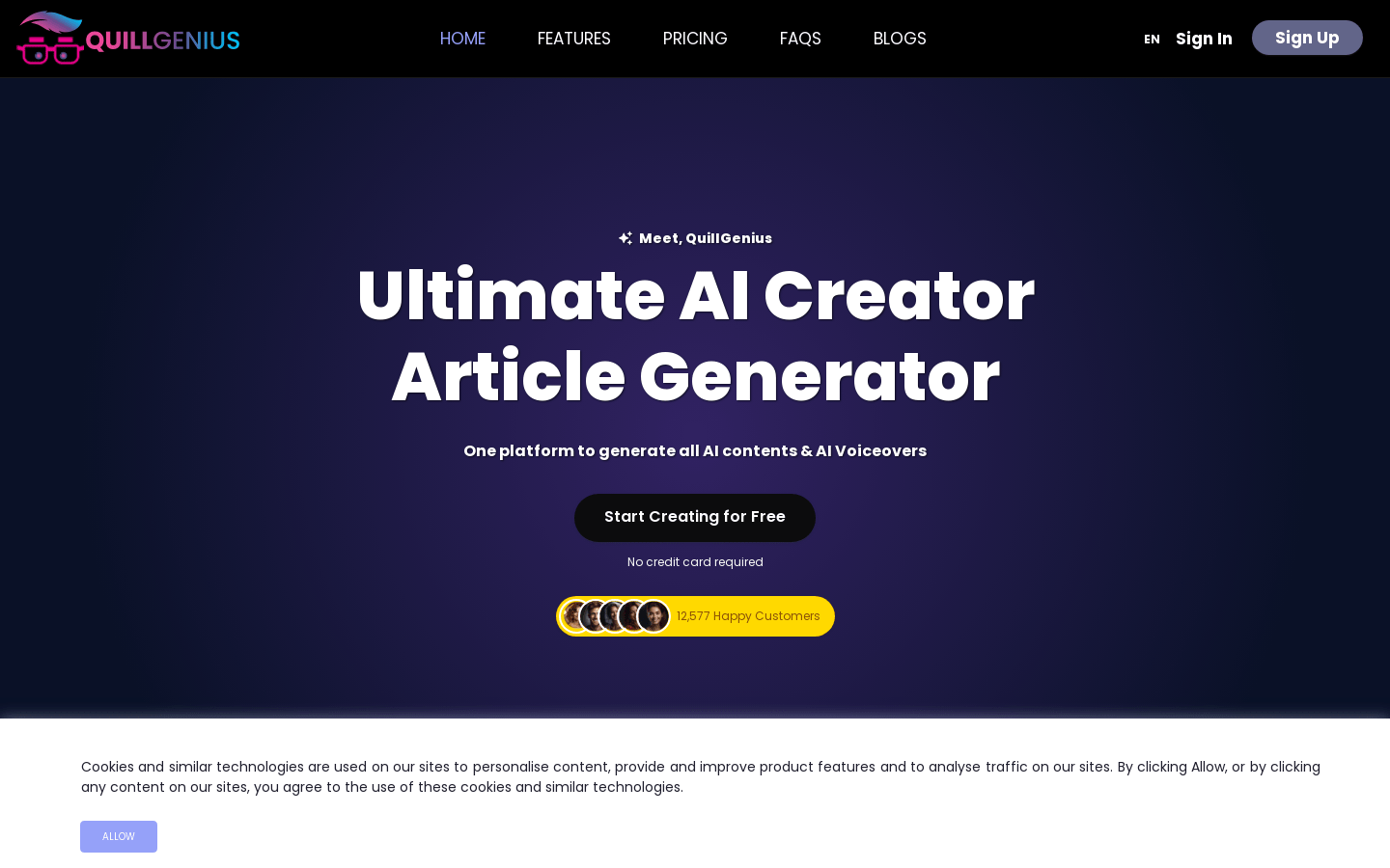 QuillGenius AI Copywriting Tool——值得一用的写作AI工具