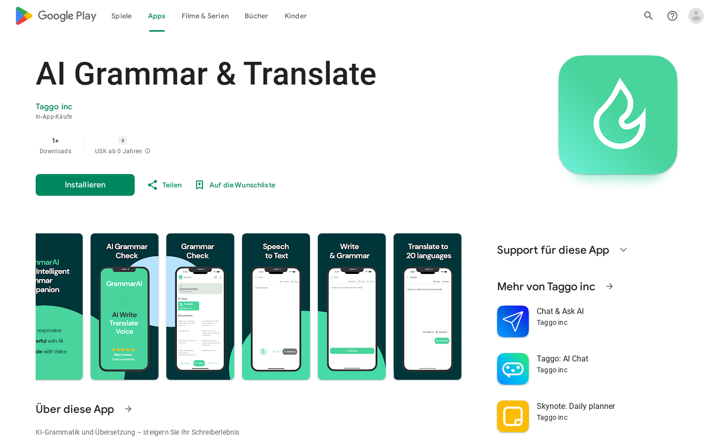 AI Grammar & Translate, 值得试用的写作AI工具