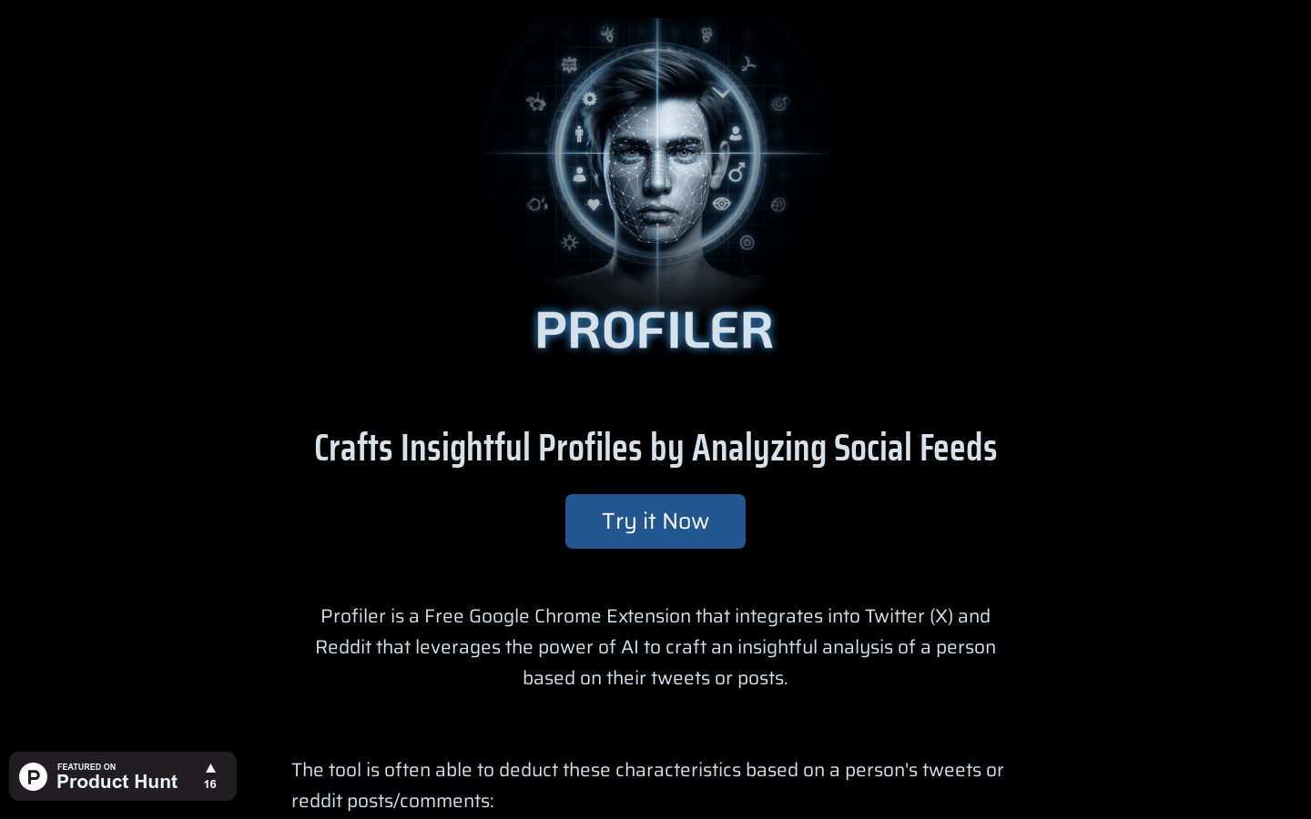 Profiler——好用的生产力AI应用