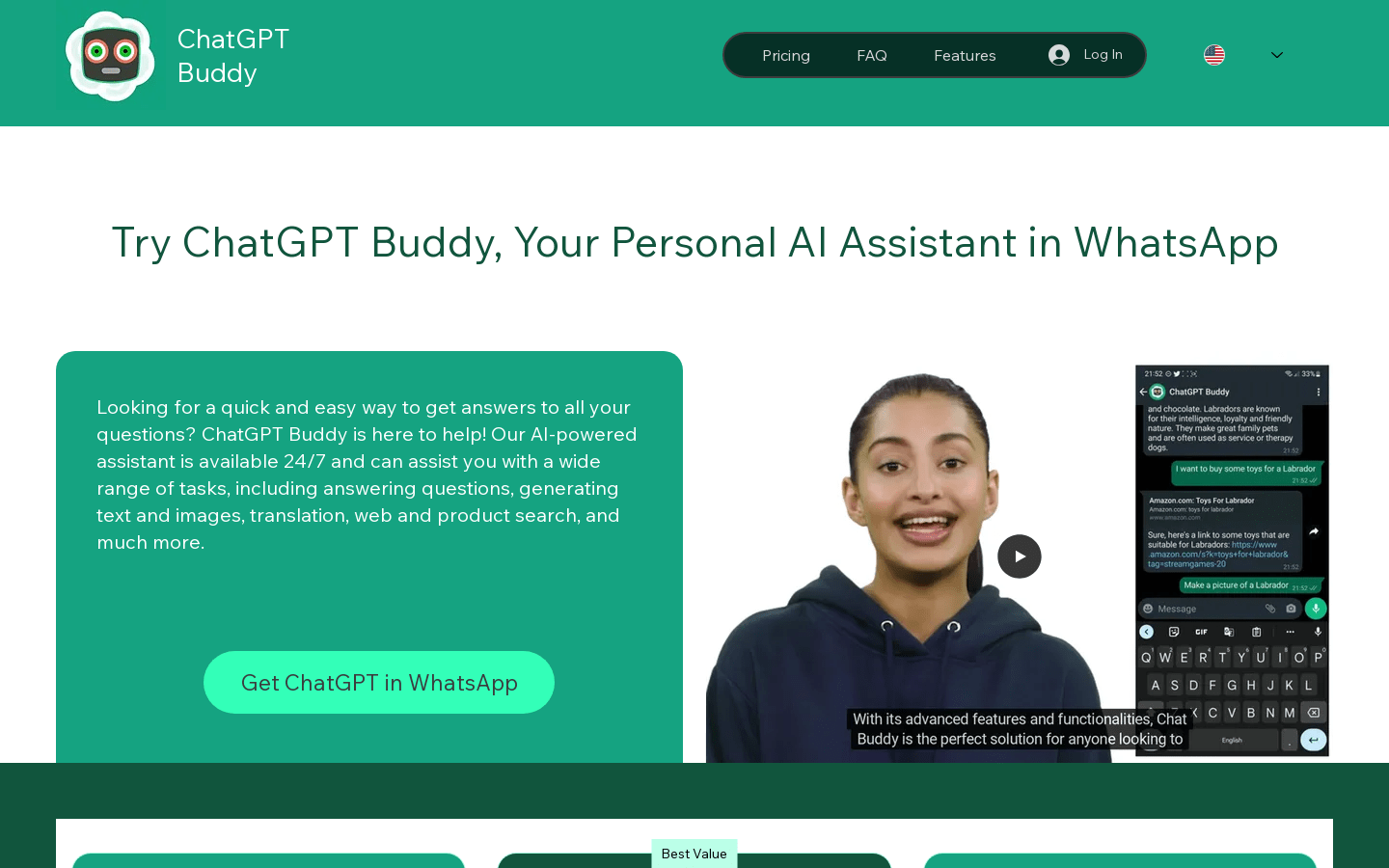 ChatGPT Buddy: 聊天AI工具